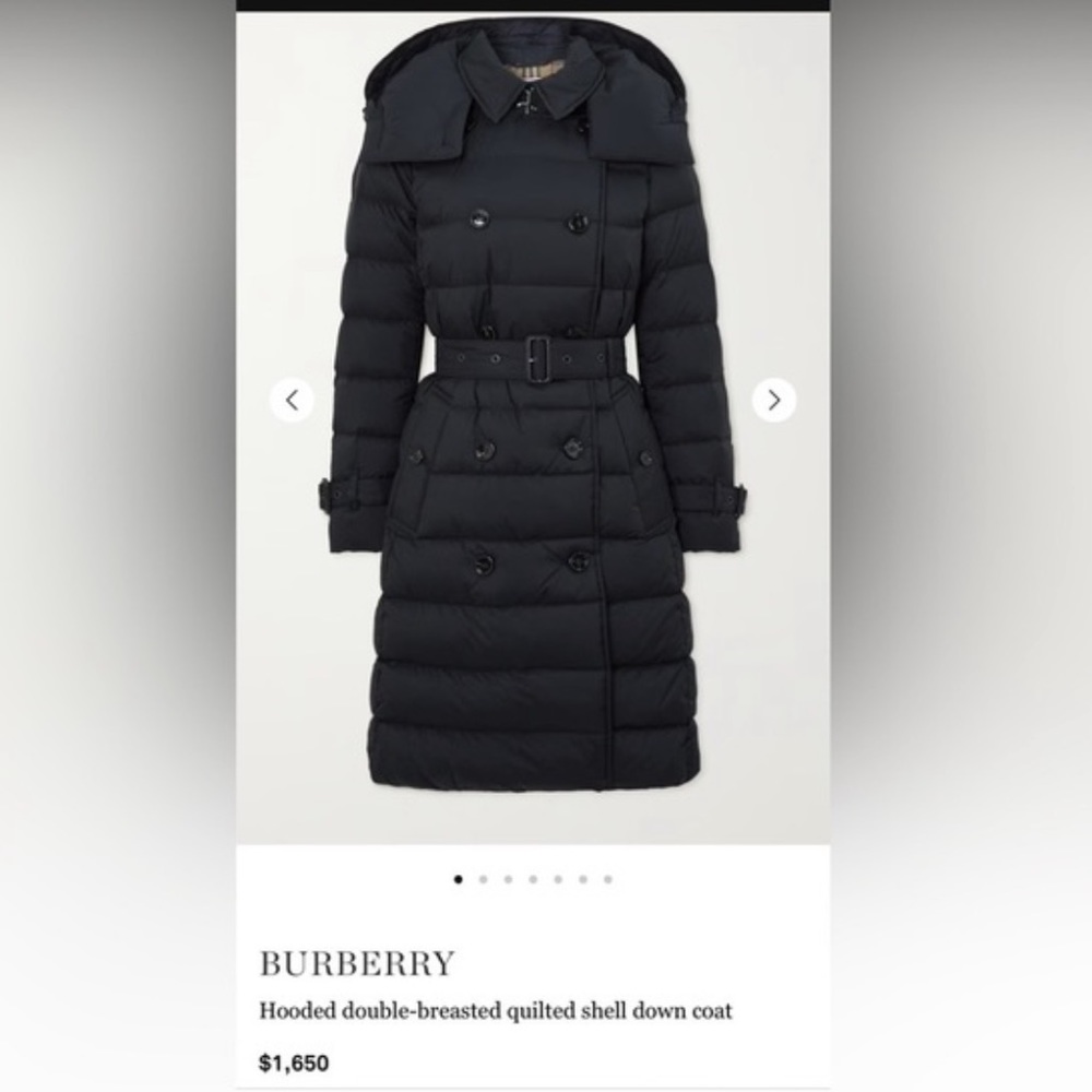 BURBERRY Arniston Double Breasted
Puffer Coat